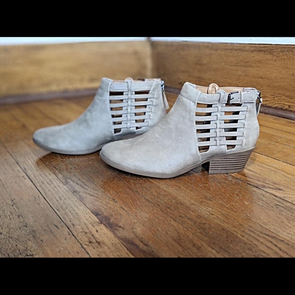 Cutout Ankle Booties